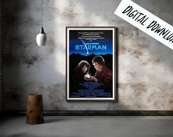 Digital Poster Starman 1984 Horror Carpenter Cult Film Download