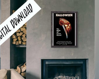 Poster numérique Halloween Horror John Carpenter Film culte à télécharger