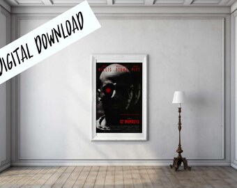 Digital Poster 12 Monkeys 1995 Sci fi Cult Film Download