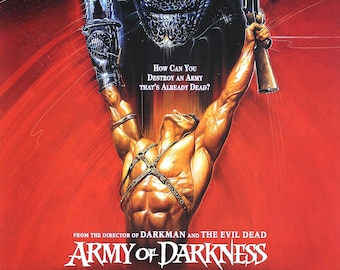 Digital Poster Army of Darkness Evil Dead III Horror Raimi Alternate Poster Cult Film Download