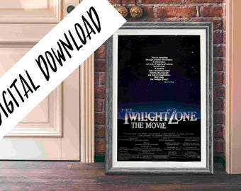 Digital Poster Twilight Zone: The Movie Horror Cult Film Download