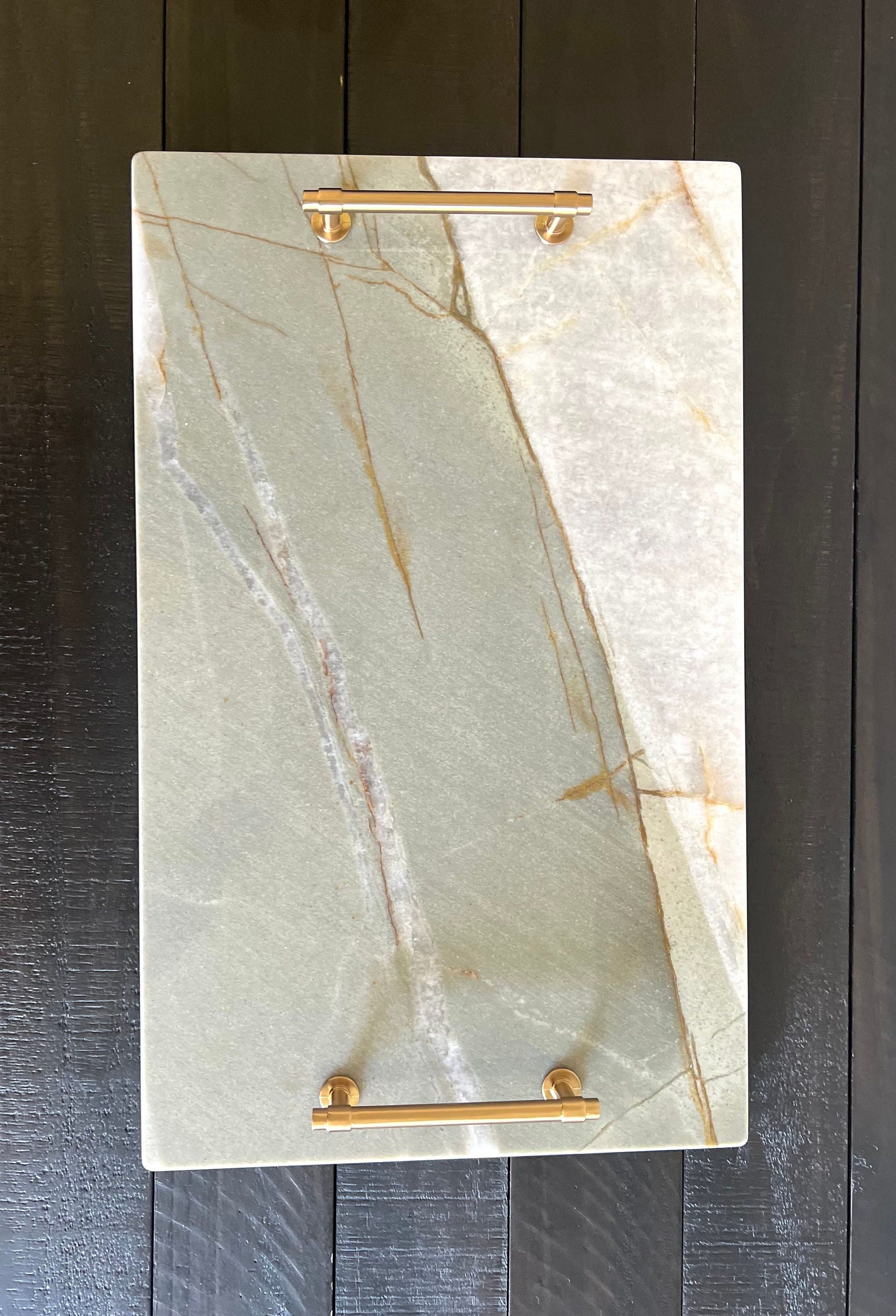 Vista Linda Quartzite Display Tray With Handles / Serving Board