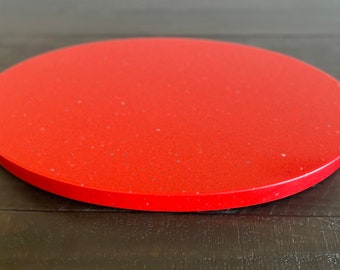 Cardigan Red Cambria Quartz Oval Cutting Board / Serving Board / Charcuterie Board