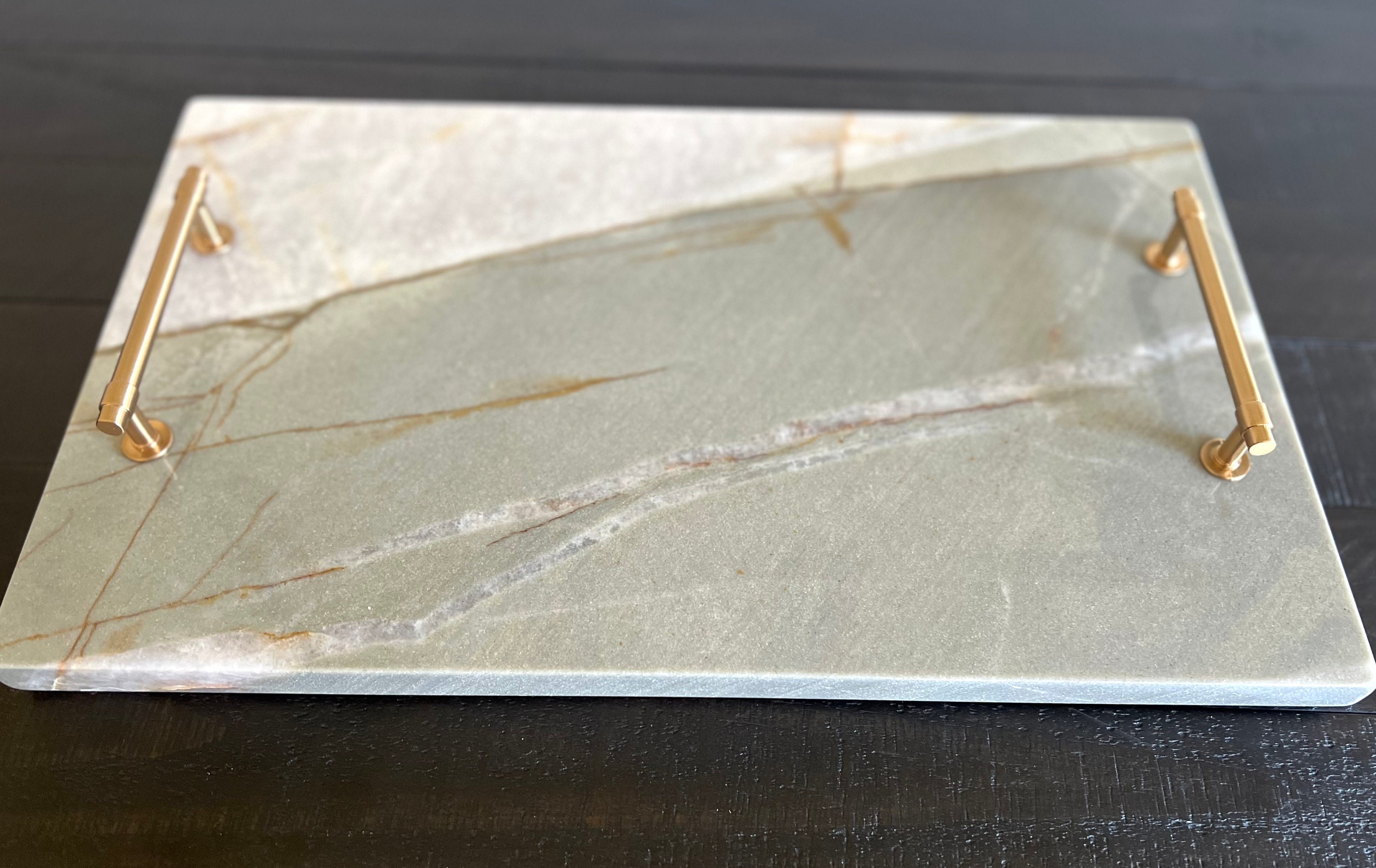 Vista Linda Quartzite Display Tray With Handles / Serving Board