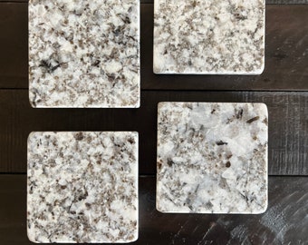 Silver Falls Granite Square Coasters