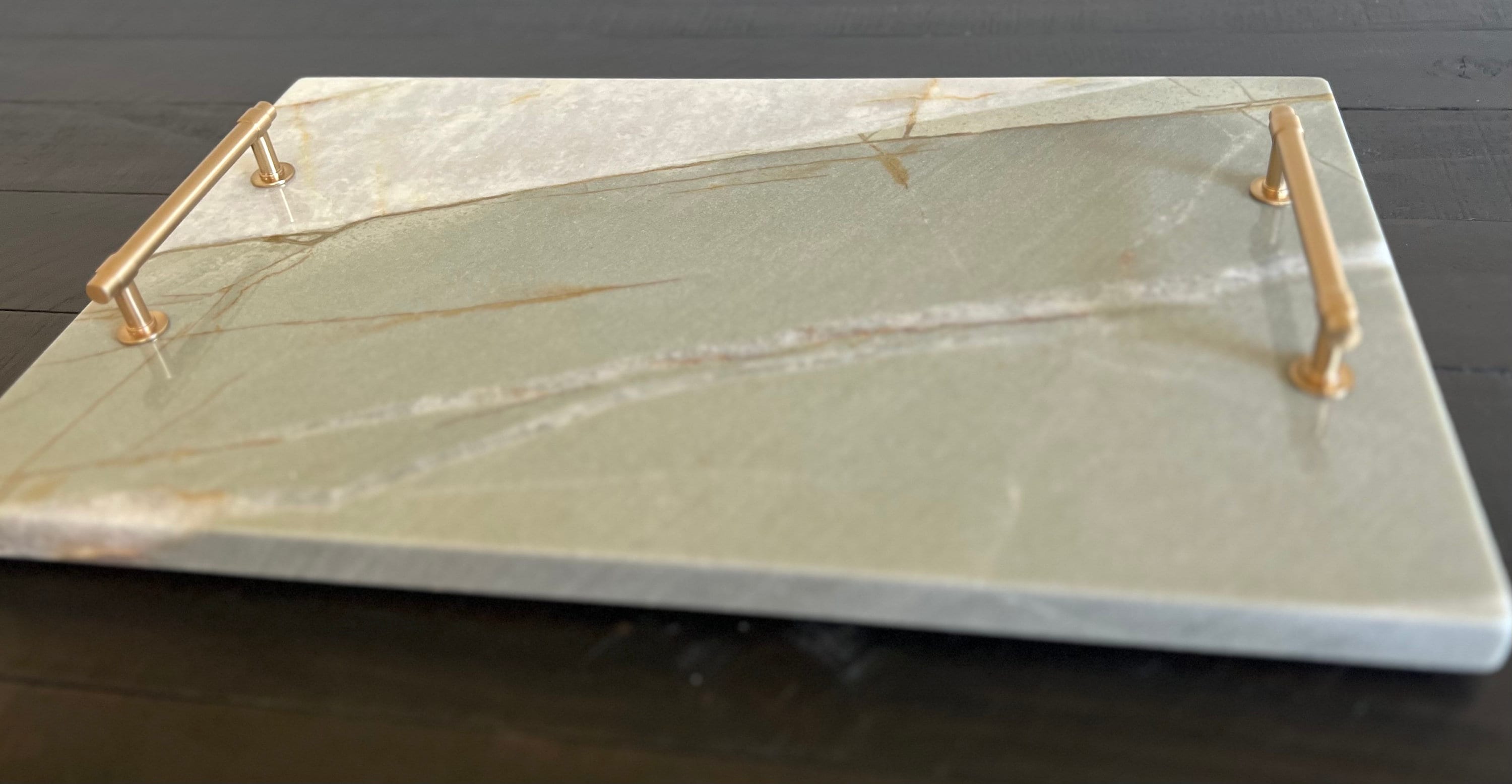 Vista Linda Quartzite Display Tray With Handles / Serving Board