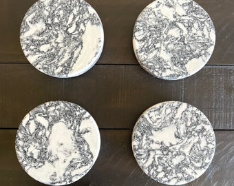 Rose Bay Cambria Quartz Circular Coaster