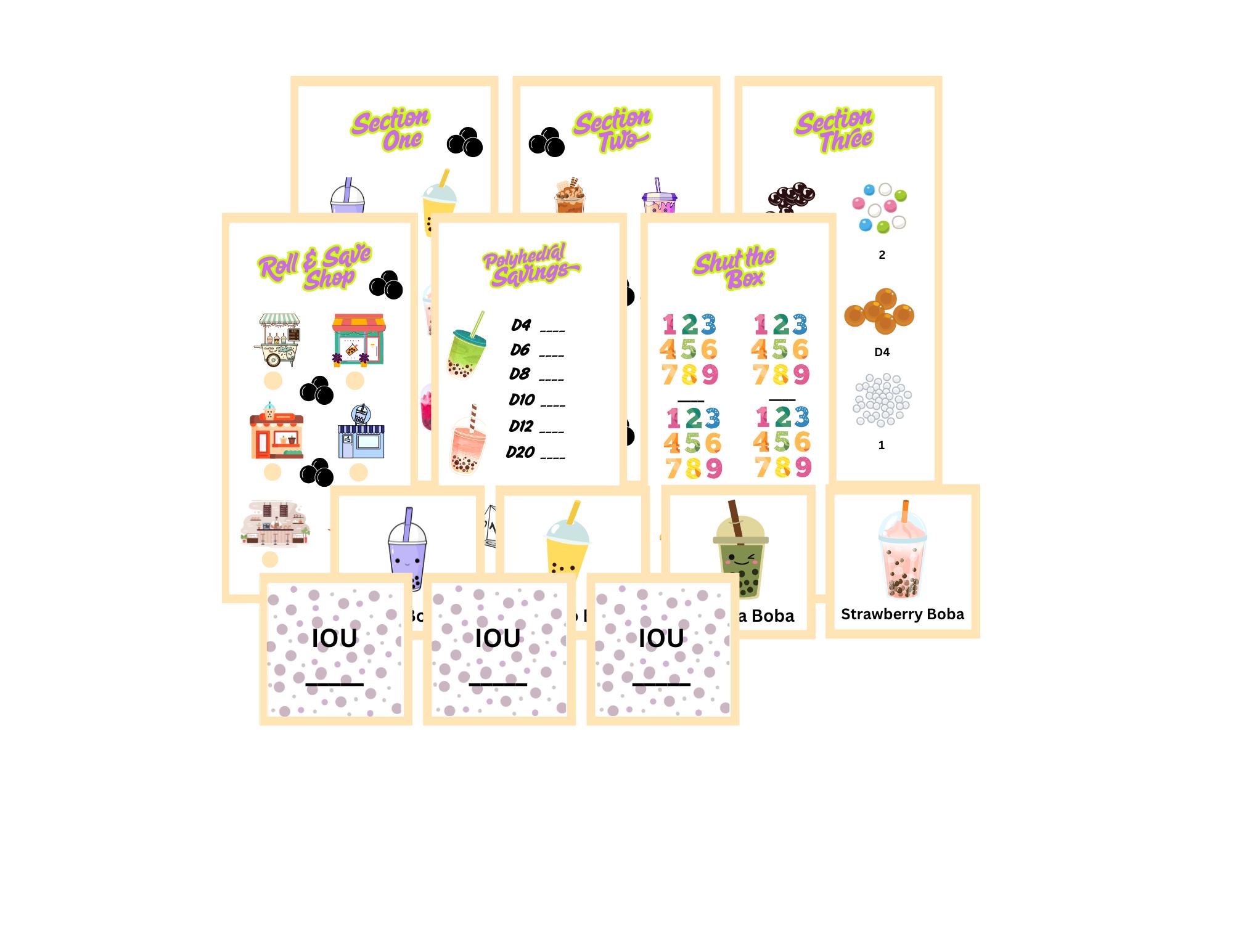 Boba Tea Box - Savings Challenge - Digital