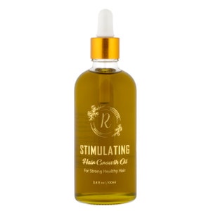 Stimulating Hair Growth Oil, 4B-4C Hair Loc Scalp Breakage Thinning Bald Spot Alopecia Hair Growth Oil, Fast Nourishing, Natural Haircare