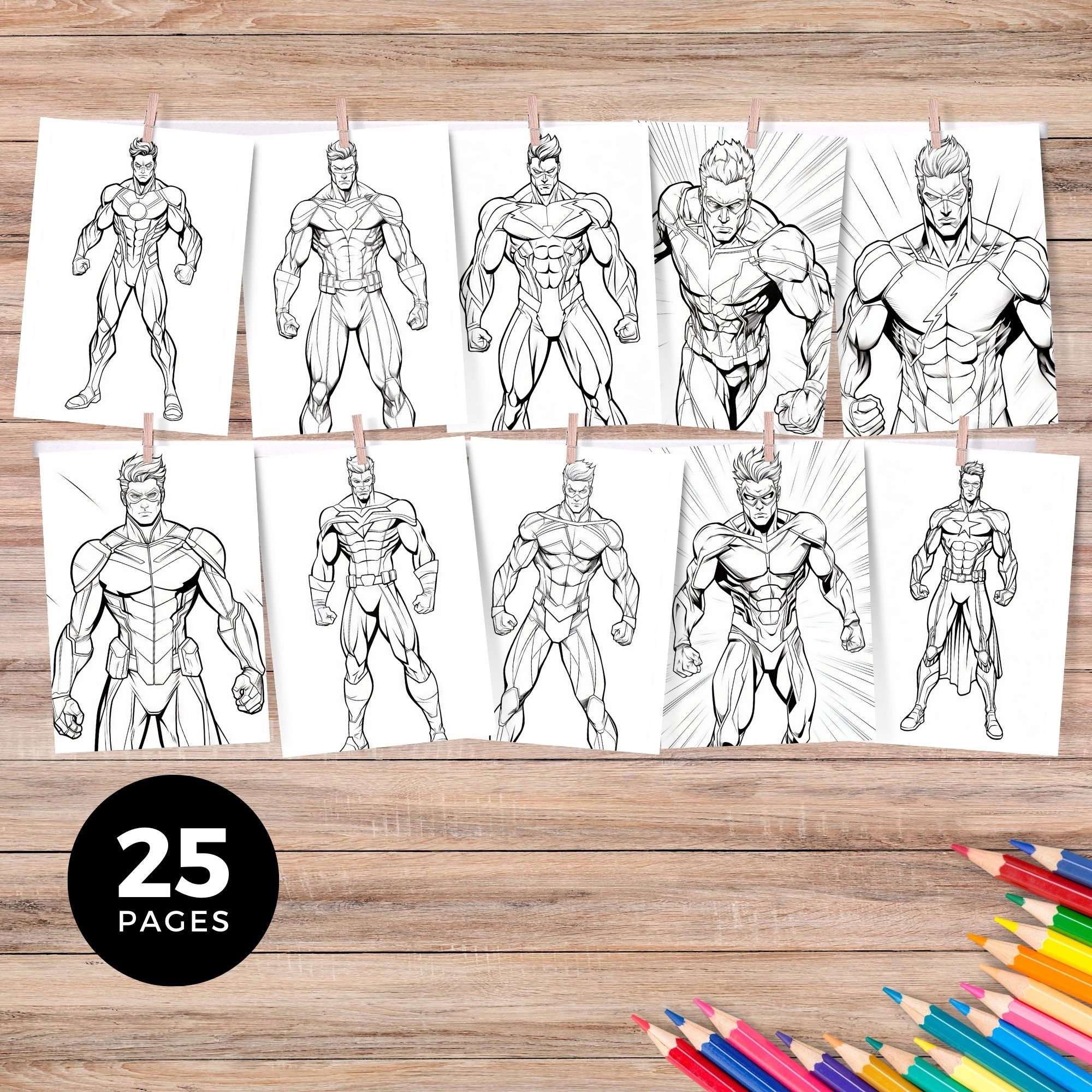 Hero Printable Coloring Pages Simple Coloring Pages Kids Coloring Page ...