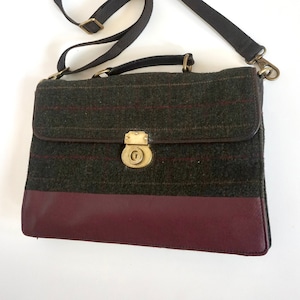 FOSSIL Aktentasche/Laptoptasche/Umhängetasche - Grün/Weinrot