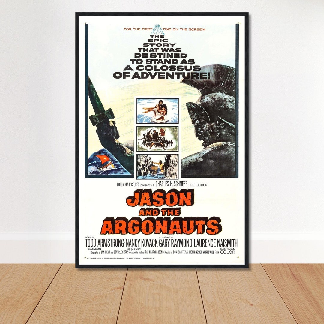 Jason And The Argonauts 1963 Vintage 60s Fantasy Greek Mythology Poster Jason And The Argonauts 1963 Vintage 60s Fantasy Greek Mythology Poster