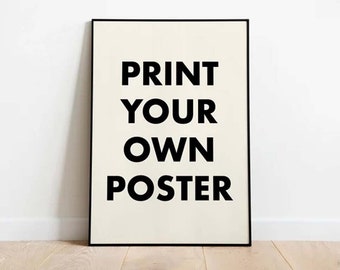 Custom Poster Your Own Personalized Print Design Order Paper Chart Movie Film Advertising Brochure Ad Flyer One Sheet Premium Quality