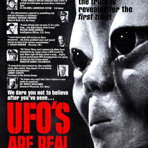 UFO's Are Real 1979 Vintage 70s Cinema Poster Print Wall Art Deco Movie Film Documentary Premium Quality Free Shipping