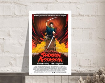 Shogun Assassin 1980 Cinema Print Poster Film Movie 80s Action Premium Quality Free Shipping