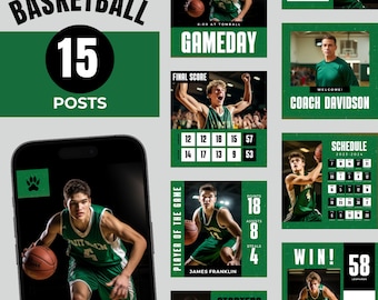 Modèles de réseaux sociaux pour équipes de basket-ball : publications le jour du match