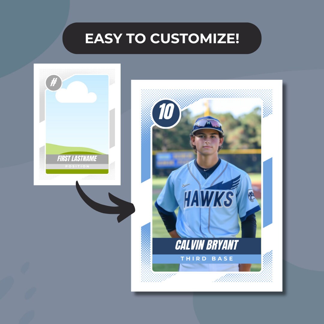 Custom Baseball Card Template Canva Create Your Own Trading Card Custom Baseball Card Template Canva Create Your Own Trading Card
