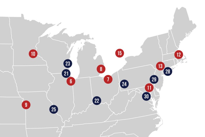 Printable, MLB Ballpark Tracker, Ballpark Map, MLB Ballpark Bucket List