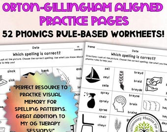 Structured Phonics: Which Spelling is Correct? Phonics Rules Practice- Orton-Gillingham/SoR aligned
