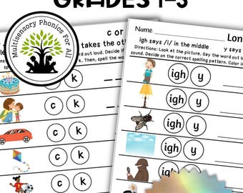Phonics Rules Practice Pages: OG & SOR, Grades 1-3 (PDF Download)