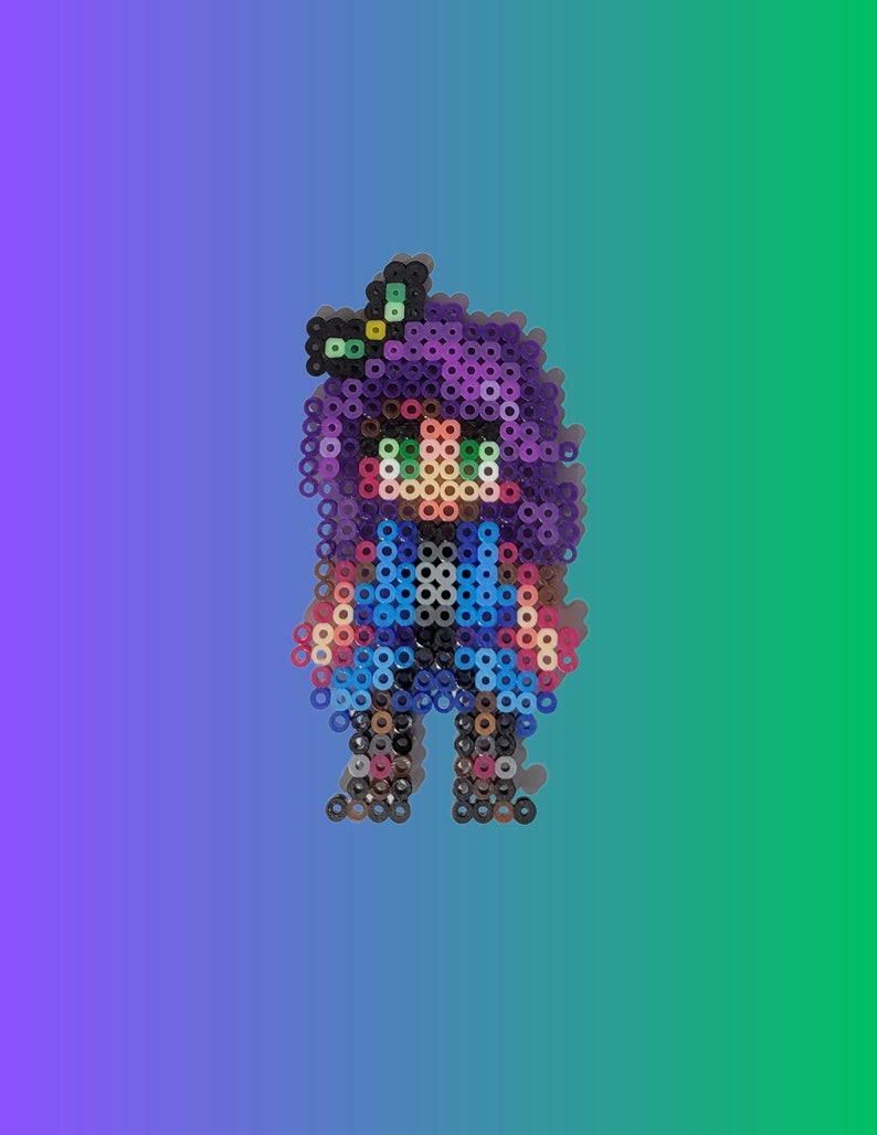 Stardew Valley Inspired Abigail Perler Bead Craft Figure - Etsy