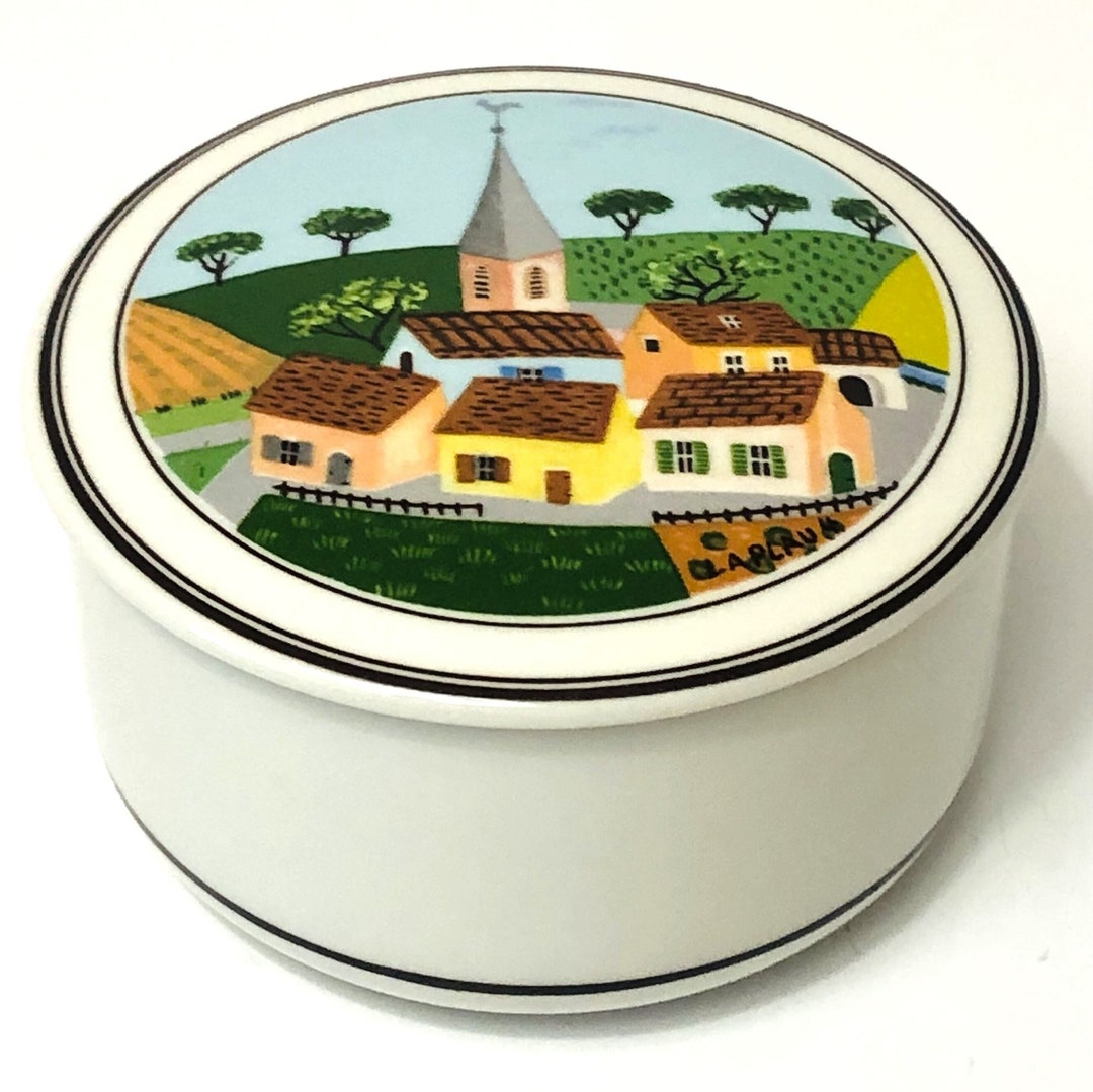 VILLEROY & BOCH naif Porcelain Round Trinket Box Etsy