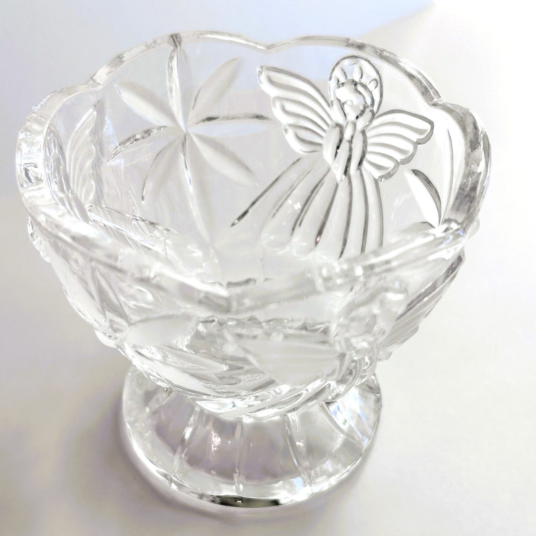 GORHAM 1831 CRYSTAL Candy Dish angels of Peace Etsy