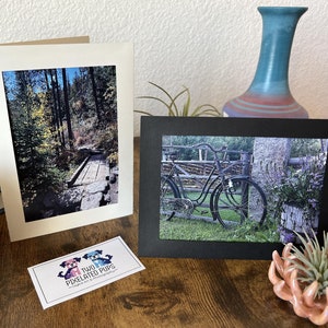 2-in-1 Grußkarte & Abnehmbare Postkarte, einzeln | Originalfotos von Landschaften, Natur, Wildtieren, rustikalen Szenen und Reisen