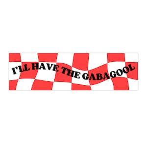 I&#39;ll Have the Gabagool Autoaufkleber | Lustiger Vinyl Aufkleber | Gen Z Humor | Meme Autoaufkleber | Y2K Ästhetischer Aufkleber
