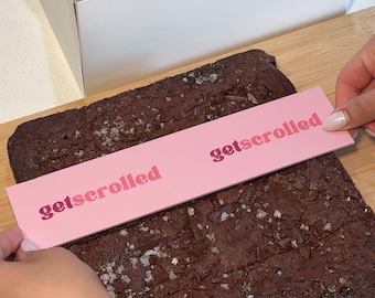 Gabarit de découpe en acrylique pour brownies | Gâteaux et blondies de taille uniforme (Réutilisable)