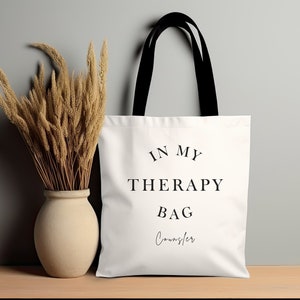Counselor Tote Bag, Counselor Tote Bag, Gift for a Counselor, Therapist Bag, Counselor Gift, Therapist gift, Durable Tote