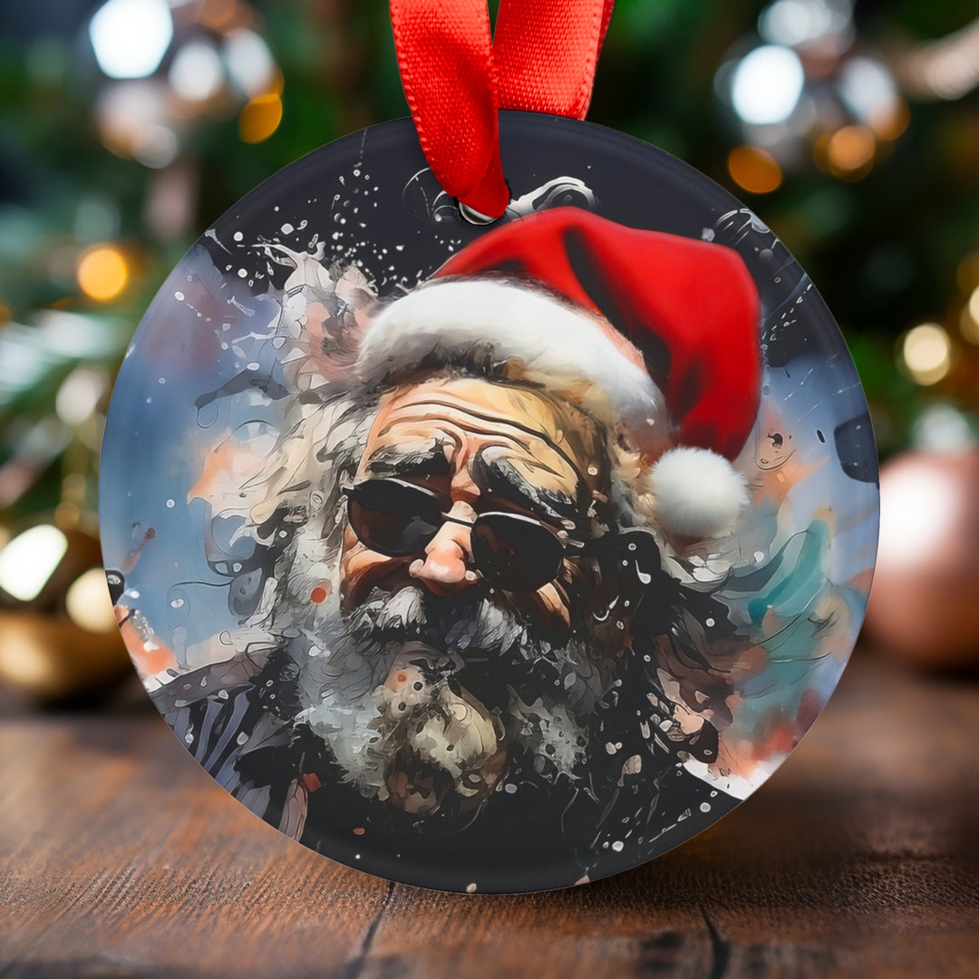 Jerry Garcia Christmas Ornament 