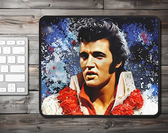 Elvis Presley Mouse Pad, Elvis Presley Art, Gift for Elvis Fan, Gift for Music Lover