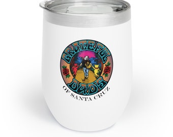 Wdzięczni ojcowie z Santa Cruz Wine Tumbler | Towary Grateful Dead