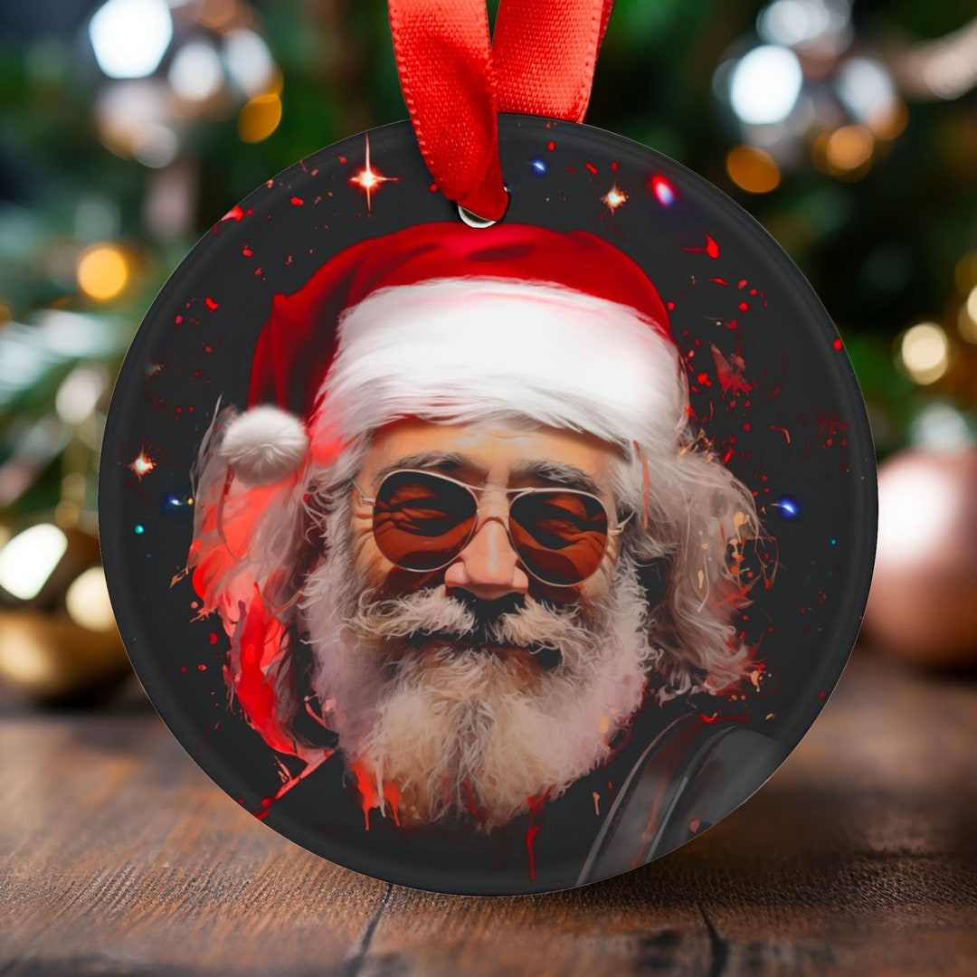 Jerry Garcia Christmas Ornament 