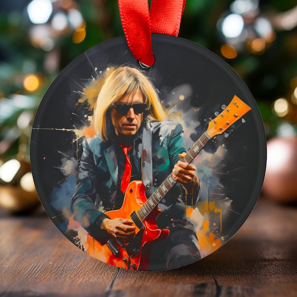 Tom Petty Christmas Ornaments 