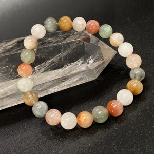 Rabbit Hair Crystal Bracelet ~ 8 MM