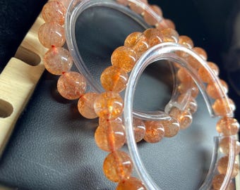 Regelmäßige Qualität Arusha Sunstone Kristall Armband ~ 8 MM