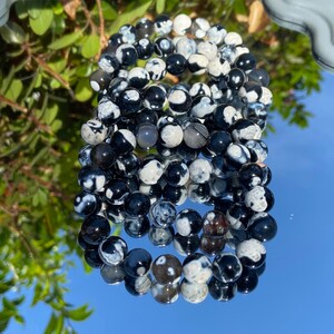 Orca Agate Crystal Bracelet ~   10 MM