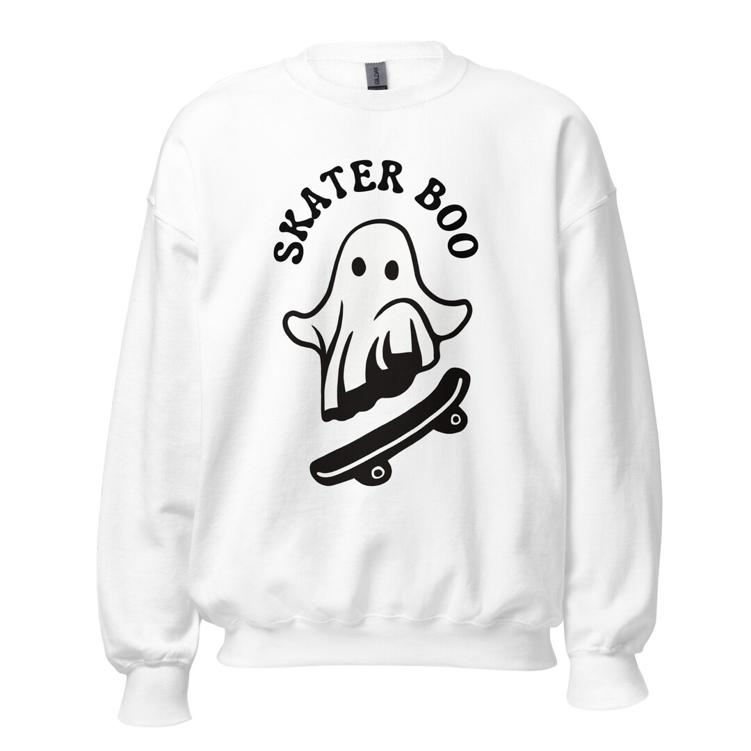 Sweatshirt Skater Boo Fall Clothing Winter Sweaters Etsy