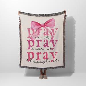 Christian Woven Blanket For Girls Woven Throw Blanket For Women House Warming Gift Idea For Christian Women Bible Verse Blanket For Children