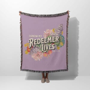 Bible Verse Woven Tapestry Blanket For Women Tapestry Cotton Blanket Throw Christian Affirmation Prayer Blanket Baptism Gift Catholic Women