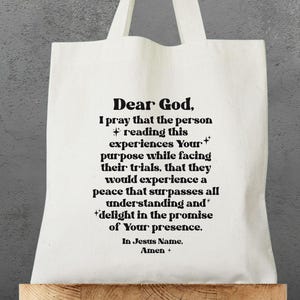 Religious Tote Bag For Girls Christian Tote Bag Beach Bag For Women Canvas Tote Book Bag Aesthetic Church Merch Sunday School Teacher Bag