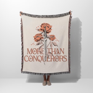 Christian Bible Verse Woven Blanket Christian Throw Woven Cotton Blanket For Mom Cute Christian Scripture Tapestry Baptism Gift For Women