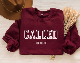 Christian Crewneck Sweatshirt, Bibe Verse Faith Based Gift