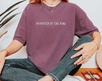 Gesticktes Trost Farben Christliches T-Shirt: Bibel Vers Rundhalsausschnitt