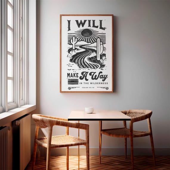 Modern Religious Wall Art Poster Aesthetic Bible Verse Print Western Christian Wall Art For Women Living Room Home Decor Christian Gift Idea