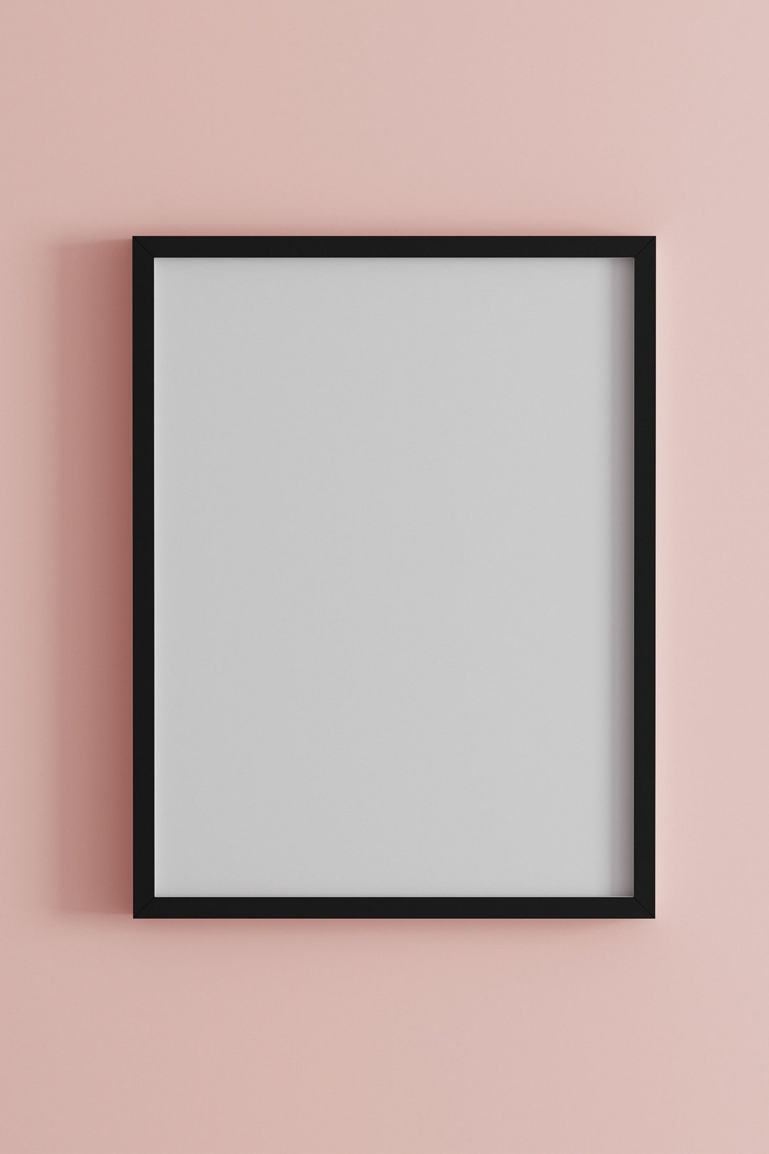 Black Thin Frame Mockup DIN Wallpaper Mockup Frame Mockup - Etsy