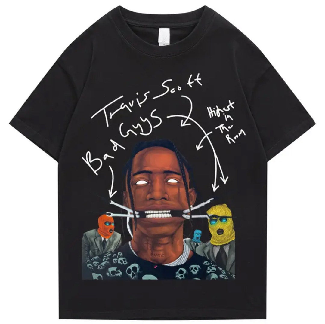 Camiseta Travis Scott - Etsy España