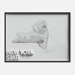 New York - Stylish Elevation Map